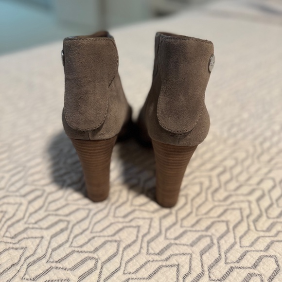 Coach Suede Peep Toe Bootie/Shoe - Picture 6 of 7